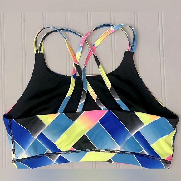 Fila Athletic Sports Bra And Racerback Tank Top‎ Womens Medium Blue Activewear - Picture 9 of 13